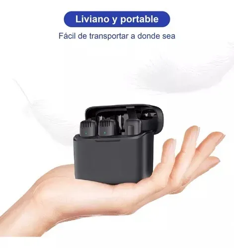 Micrófono Solapero Inalámbrico Premium 2 Micro Usb Tipo C