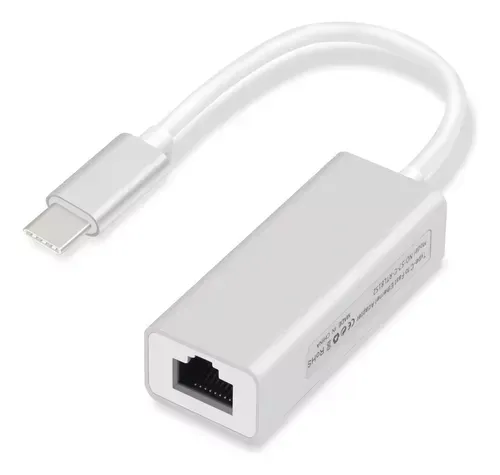 Adaptador Convertidor Tipo C A Lan Rj45 Ethernet Red Gigabit