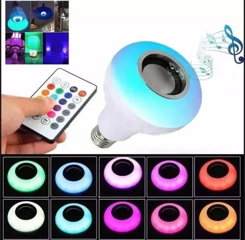 Bombillo Parlante Con Bluetooth Multicolores