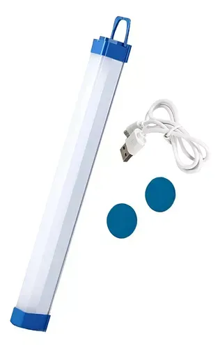 Lámpara Led Luz De Emergencia Recargable Usb Resistente Color Blanco