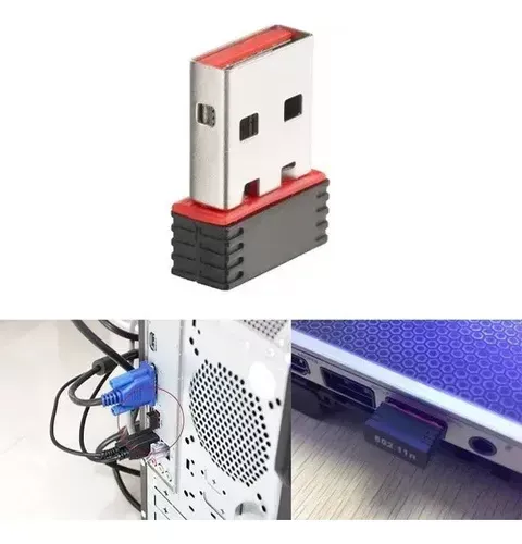 Adaptador Usb Wifi Con Velocidad De Recepción De 150 Mbps