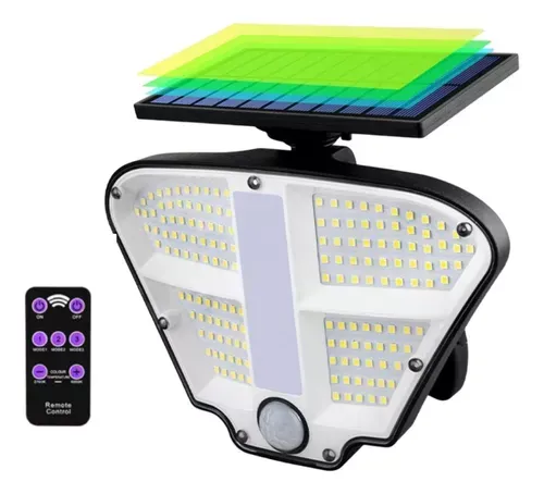 Lampara Solar Luz Led Auto Encendido Con Sensor De Movimiento