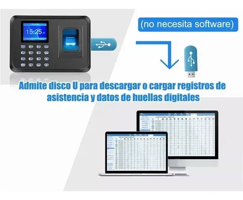 Control Acceso Huellero Asistencia Empleados Huella