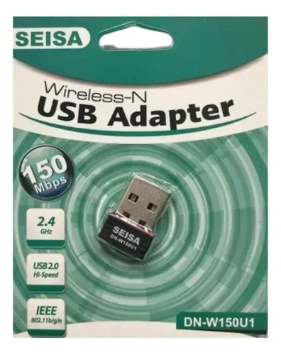 Adaptador Usb Wifi Con Velocidad De Recepción De 150 Mbps