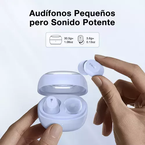 Audifonos In-ear Inalámbricos 1hora In-ear Auriculares Inalámbricos Azul Claro