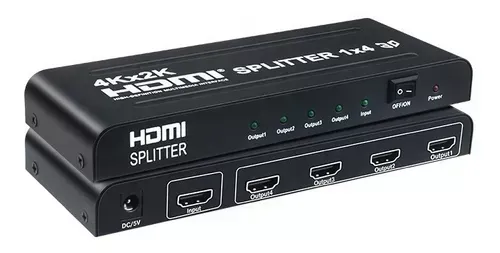 Splitter Hdmi 1x4 1 Entrada 4 Salidas 1080 4k