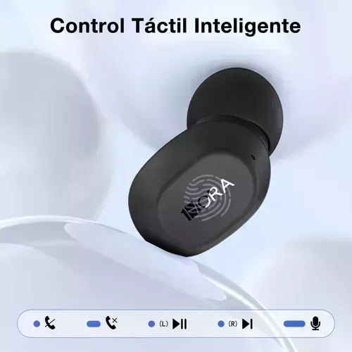 Audifonos Inalámbricos 1hora Bluetooth 5.3 In Ear Manos Libres Color Negro