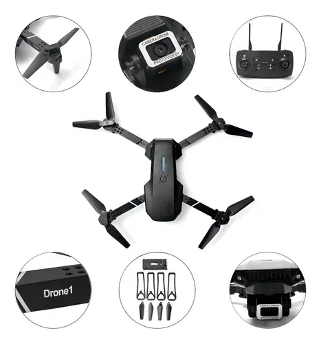 Drone Plegable Hd1080 Wifi Control Remoto+ Bolso Vuelo Smart