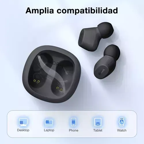 Audifonos Inalámbricos 1hora Bluetooth 5.3 In Ear Manos Libres Color Negro