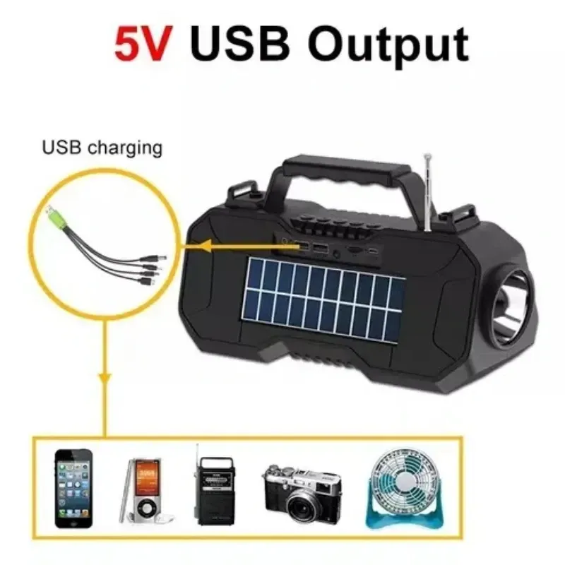 Kit Panel Solar Con Batería Y 1 Bombillo De 1w Carga Usb 5v