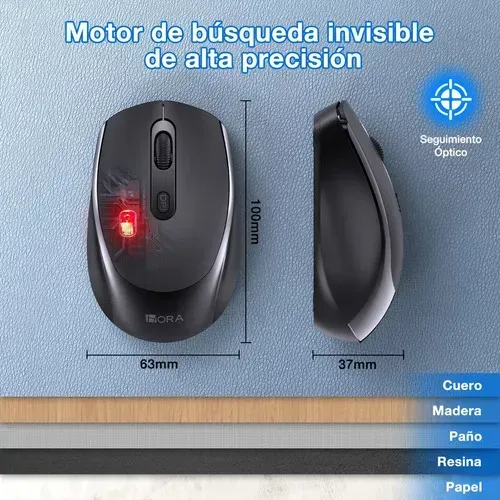 Ratón Inalámbrico Mouse Silencioso Portátil 2.4g 3 Dpi Ratón De Computadora Con Receptor Usb Para Laptop, Pc, Notebook Pilas Aa Incluidas 1Hora