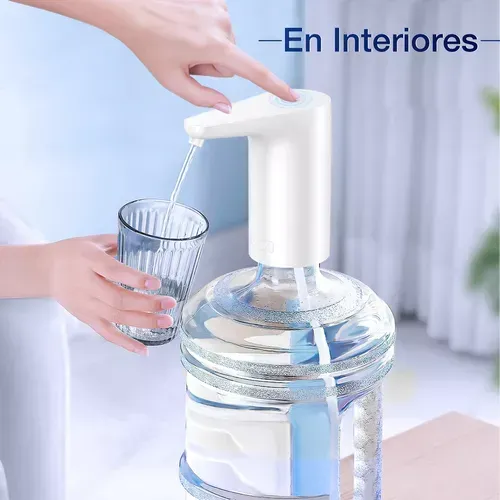 Dispensador De Agua Potable Eléctrico, Bomba De Agua Portátil Recarga Tico C 1hora Color Blanco