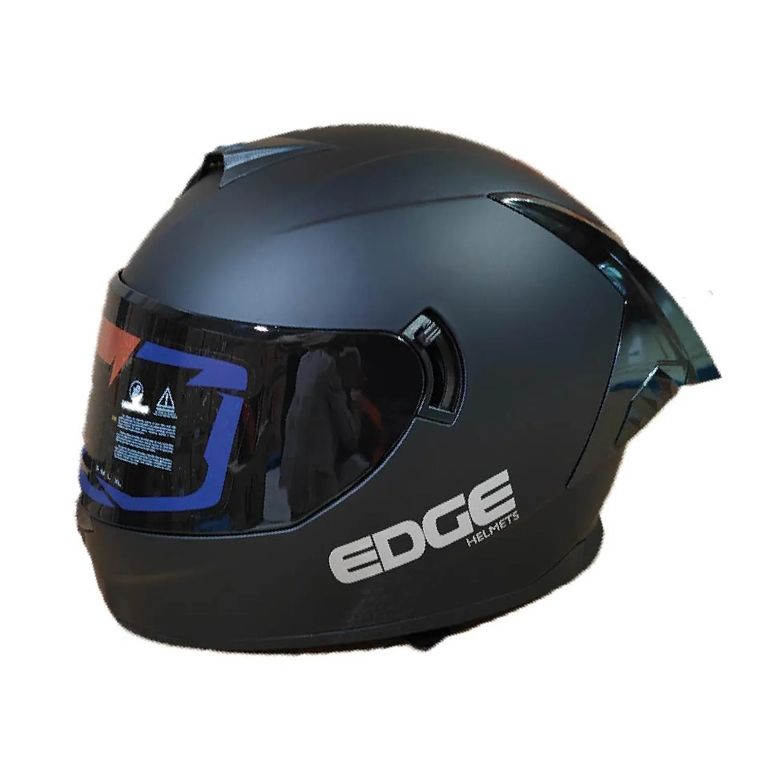 Casco Edge Integral Racer Solido Negro