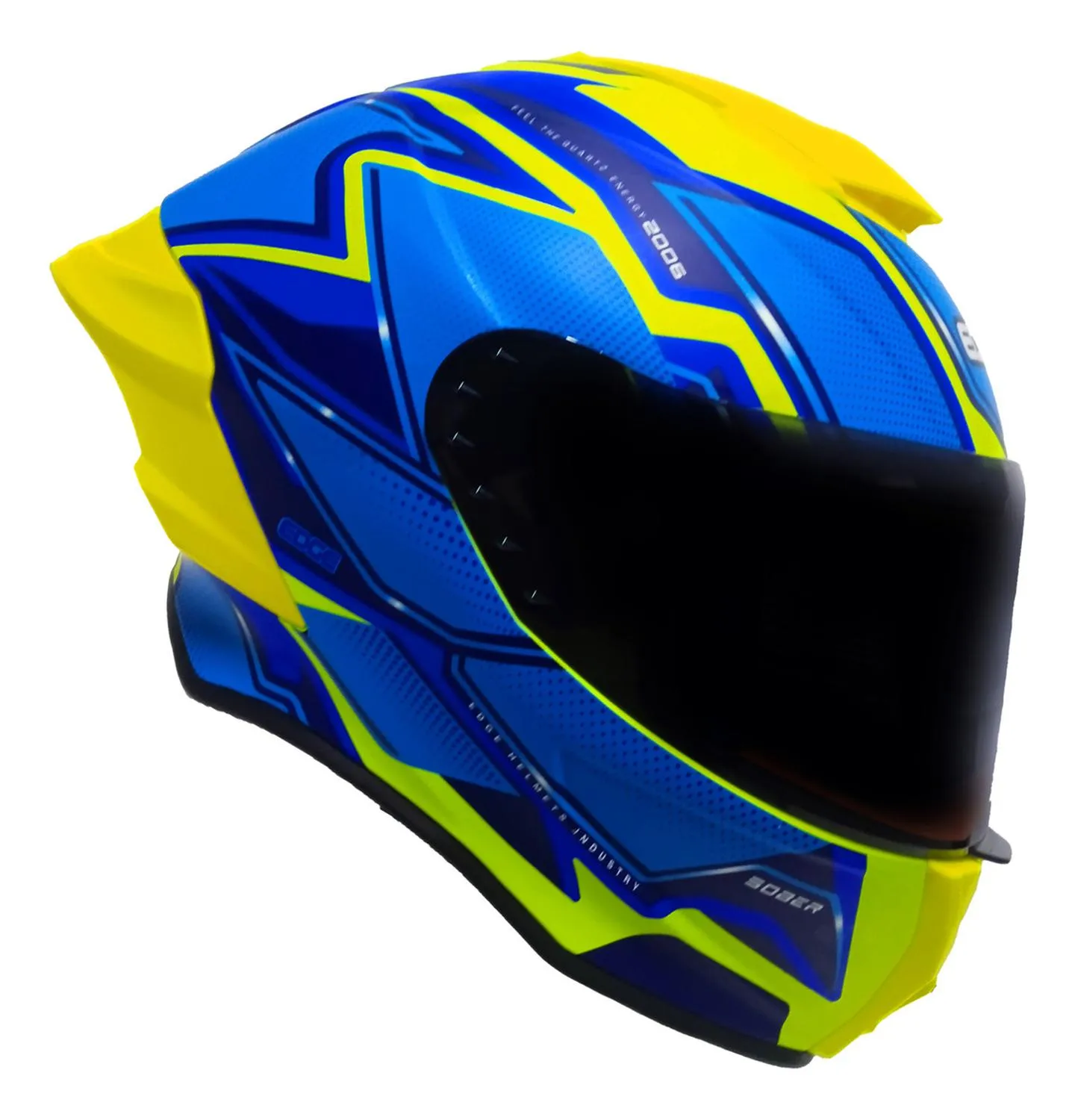 Casco Edge Integral Shanghai Quartz Amarillo / Azul