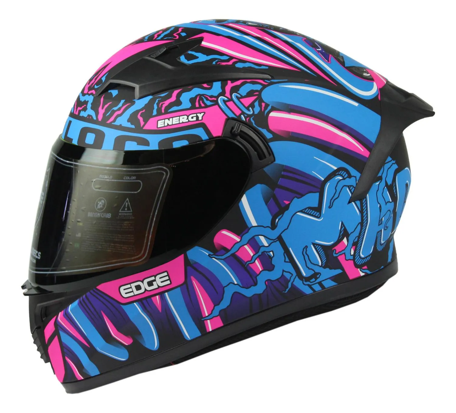 Casco Edge Integral Denver Motoloco Azul