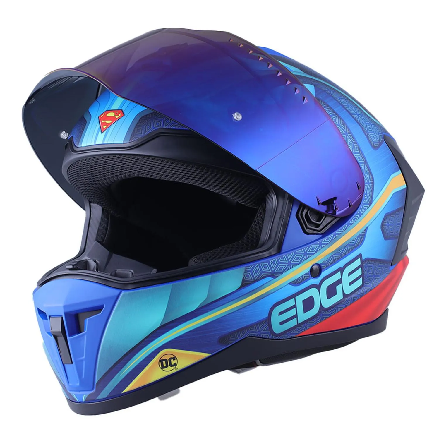 Casco DC Integral Extreme Superman Certificado dot y ece2206