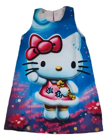 Vestido Bata Niña Hello Kitty Navidad