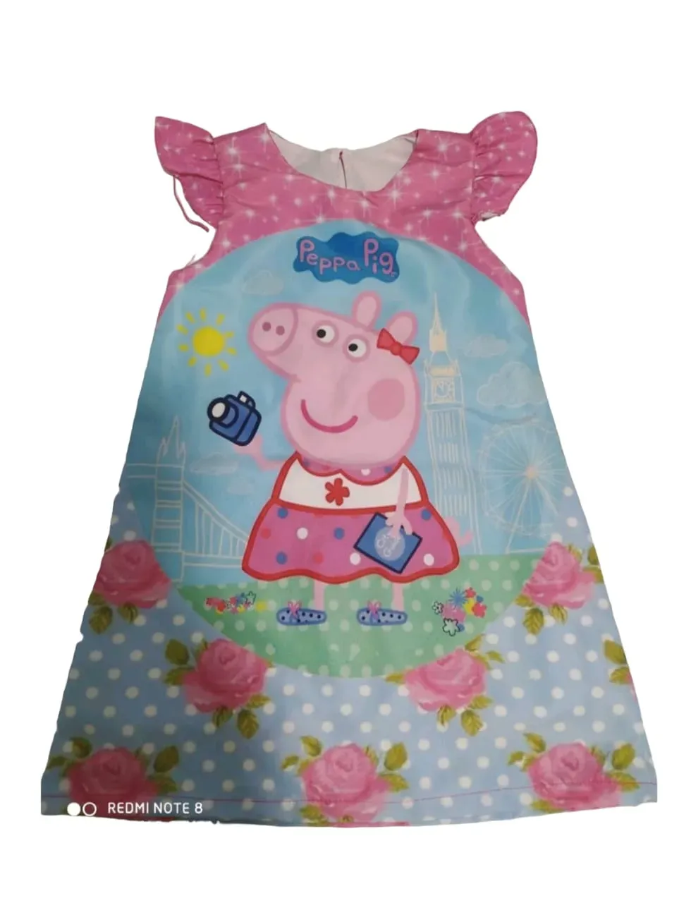 Vestido Bata Manga Niña Peppa Pig