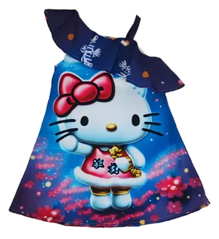 Vestido Bata Bolero Niña Hello Kitty Navidad