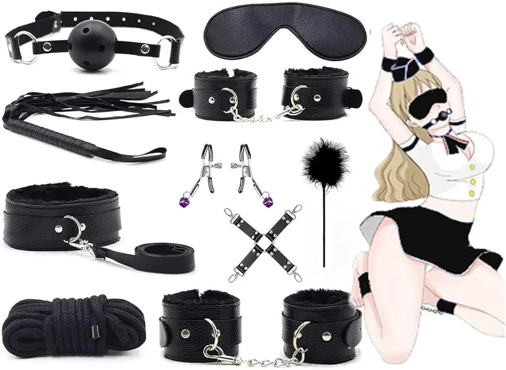 Kit bdsm 11 Piezas Bondage