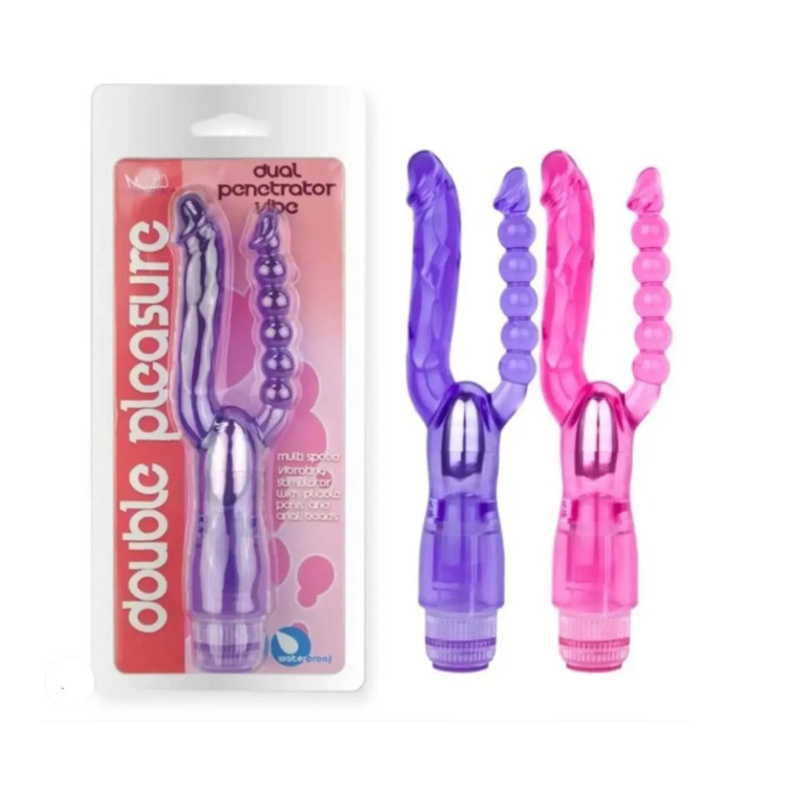 Vibrador Doble Estimulacion Anal y Vaginal