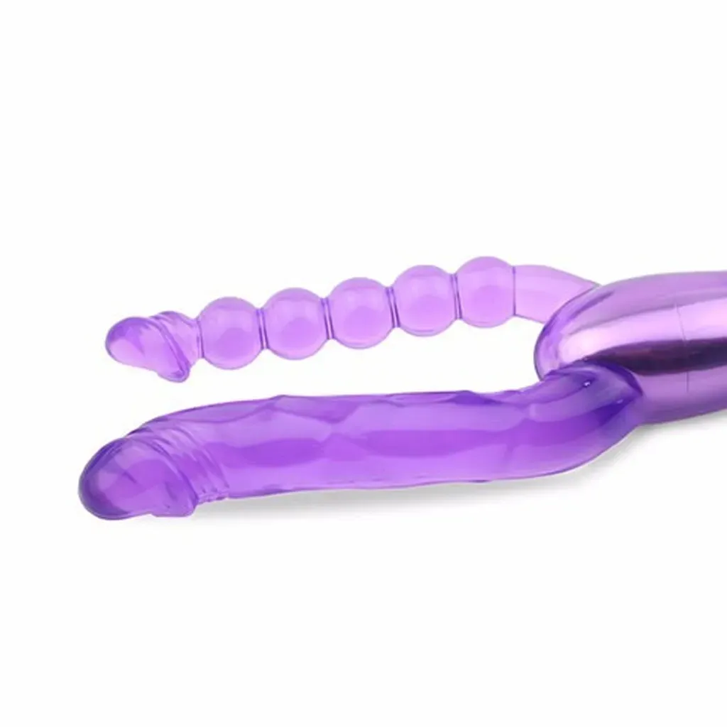 Vibrador Doble Estimulacion Anal y Vaginal