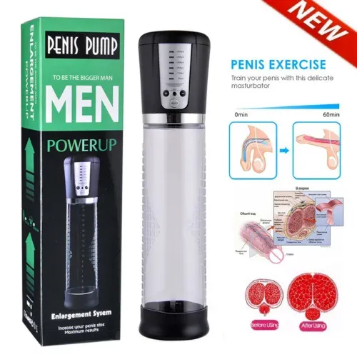 Bomba de Succion para aumentar el grosor de Pene recargable Penis Pump 