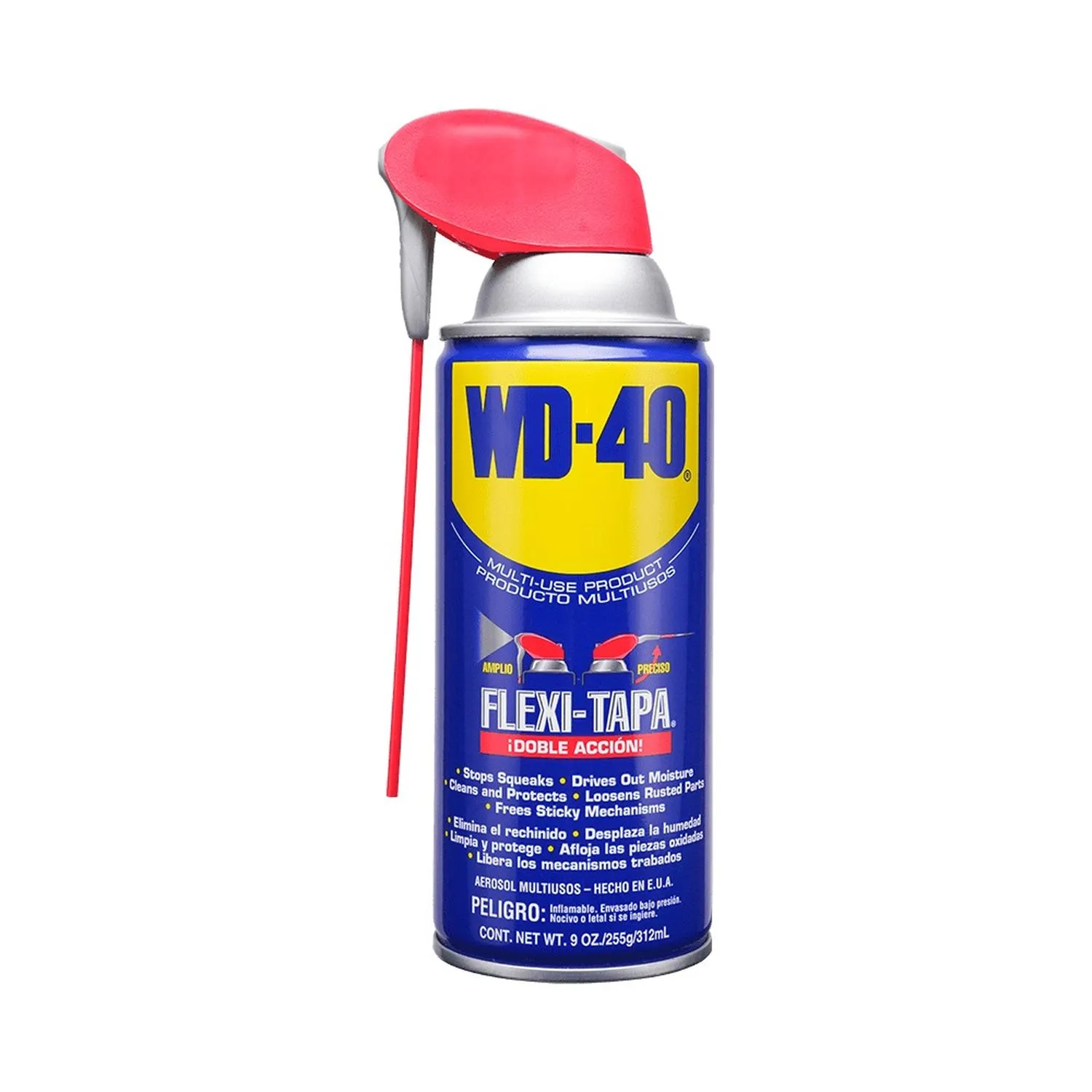 Lubricante Multipropósito WD-40® Flexi Tapa 303 ml X4 UND