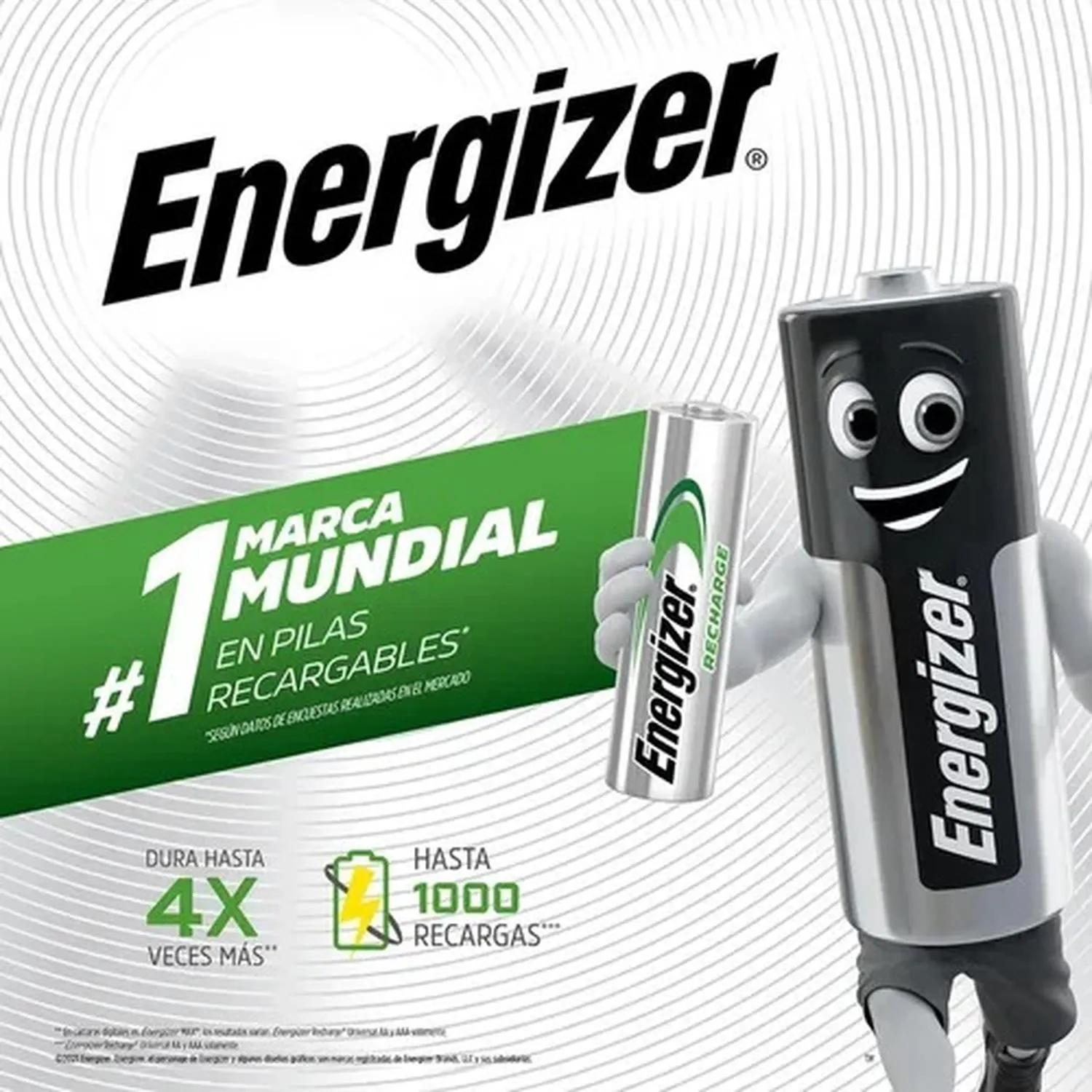 Cargador de Pilas MAXI Energizer x1 Und