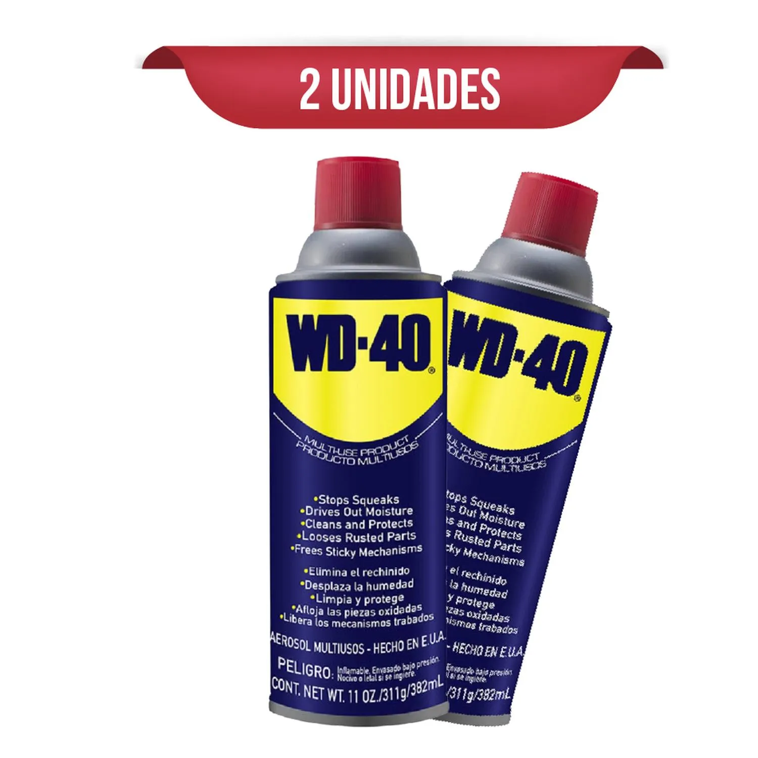 Lubricante Multipropósito WD-40 382 ml/11 oz X 2 Und