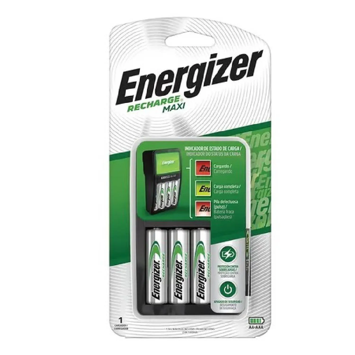 Cargador de Pilas MAXI Energizer x1 Und