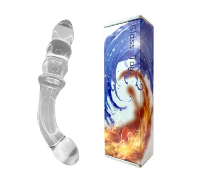 Dildo de vidrio - Doble Placer - 17 CM