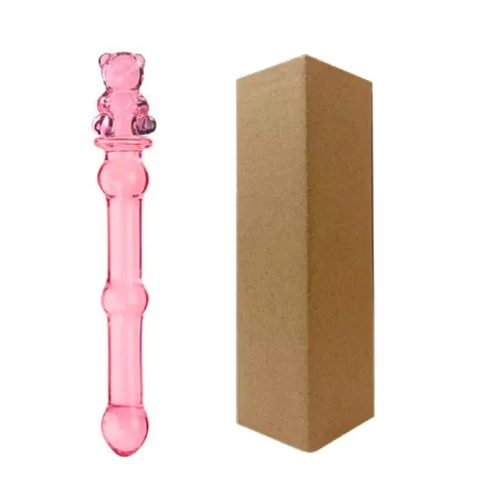 Dildo de vidrio - Gummy - 20 CM