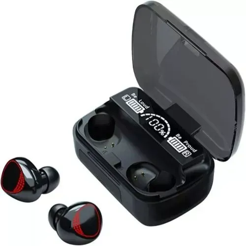 Audífonos In-ear Inalámbricos Bluetooth M10 Negro Color de la luz Blanco