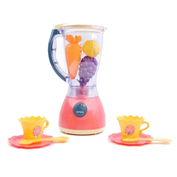 Set Mini Licuadora con platillos y tazas Juguetes Para Niñas