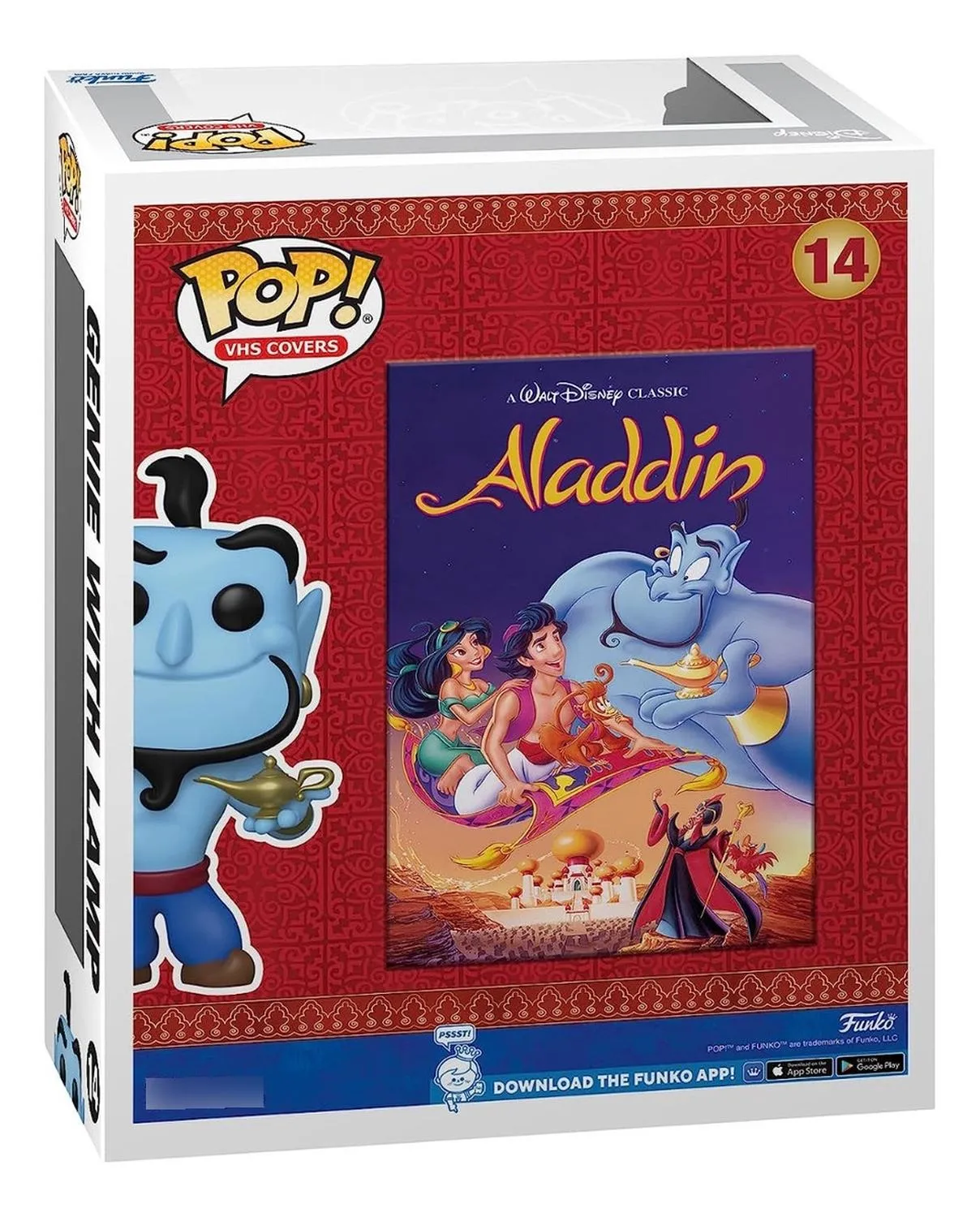 Funko Vhs Covers. Disney: Aladdin. Genie With Lamp # 14