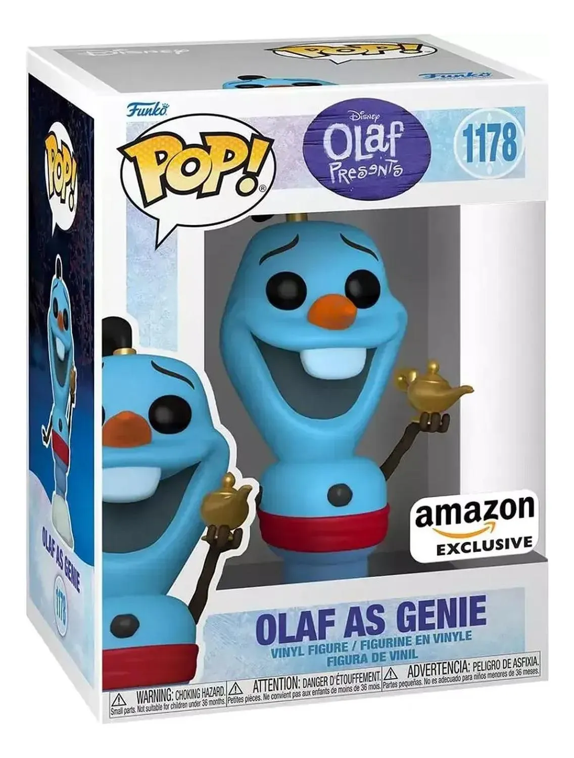 Funko Pop. Disney Olaf Pesents. Olaf As Genie # 1178