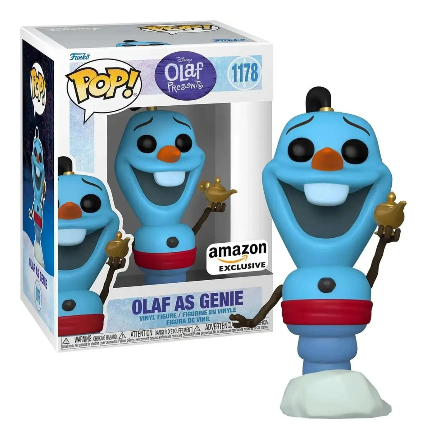 Funko Pop. Disney Olaf Pesents. Olaf As Genie # 1178