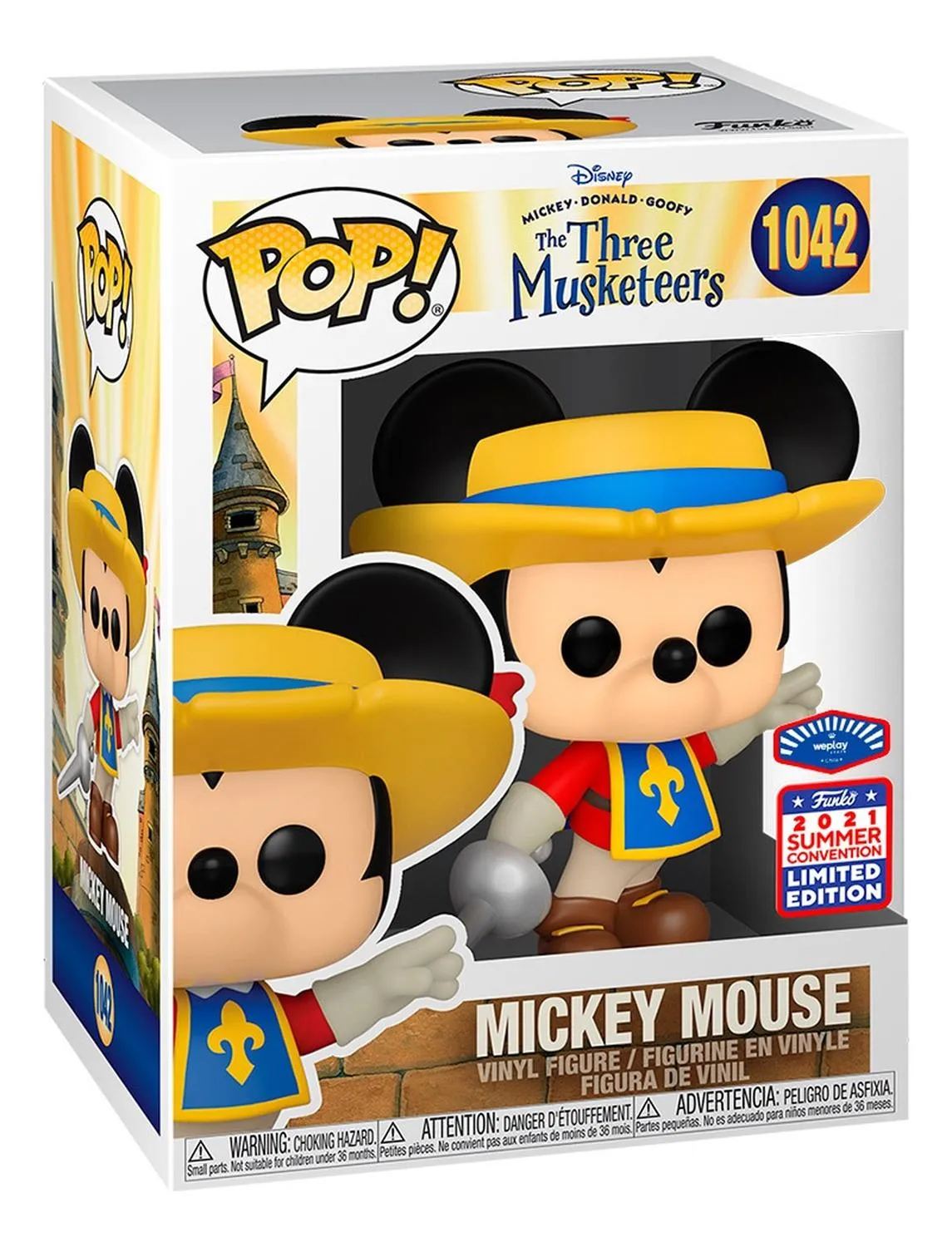 Funko Pop. The Three Musketeers. Mickey Mouse # 1042