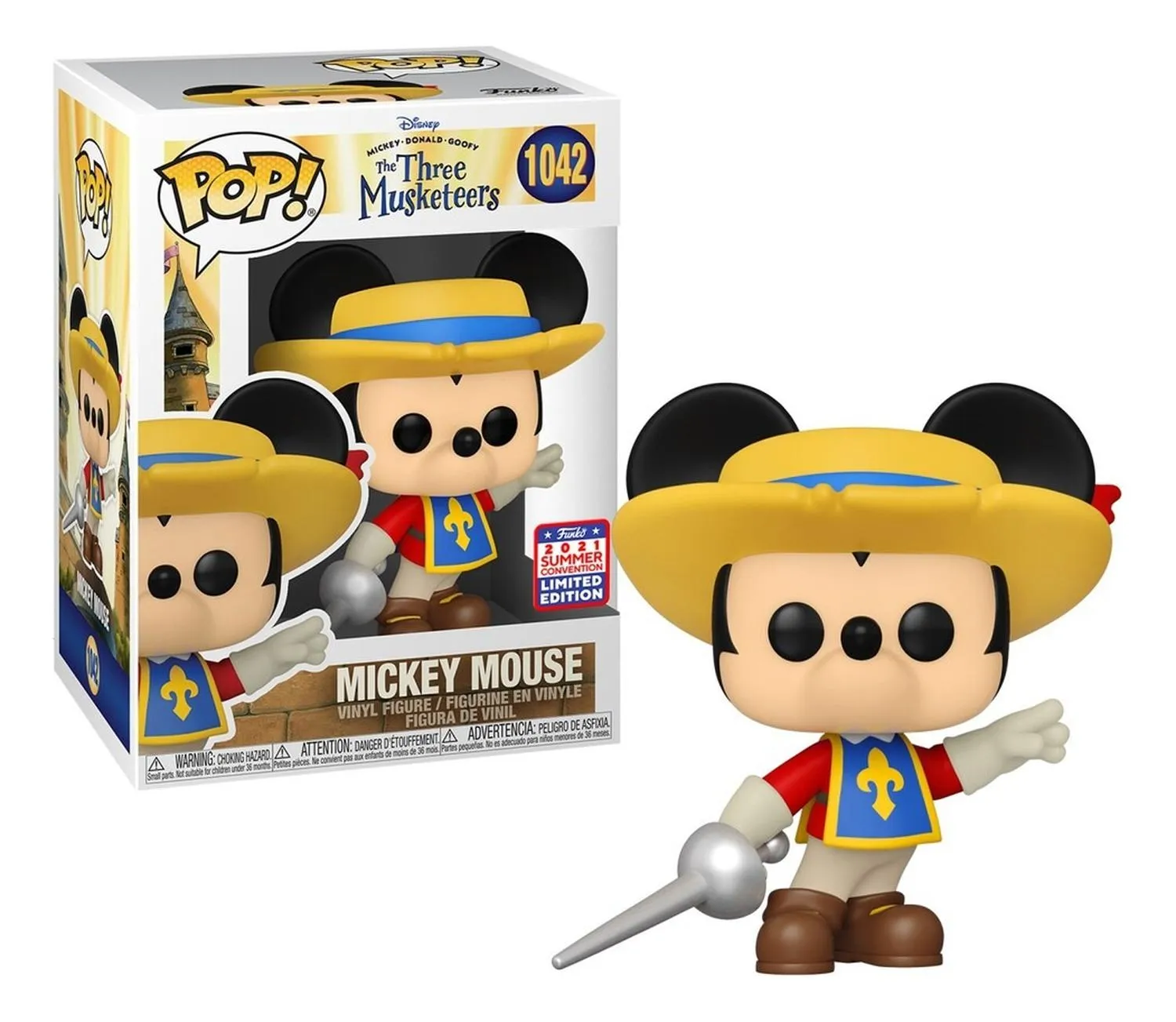 Funko Pop. The Three Musketeers. Mickey Mouse # 1042