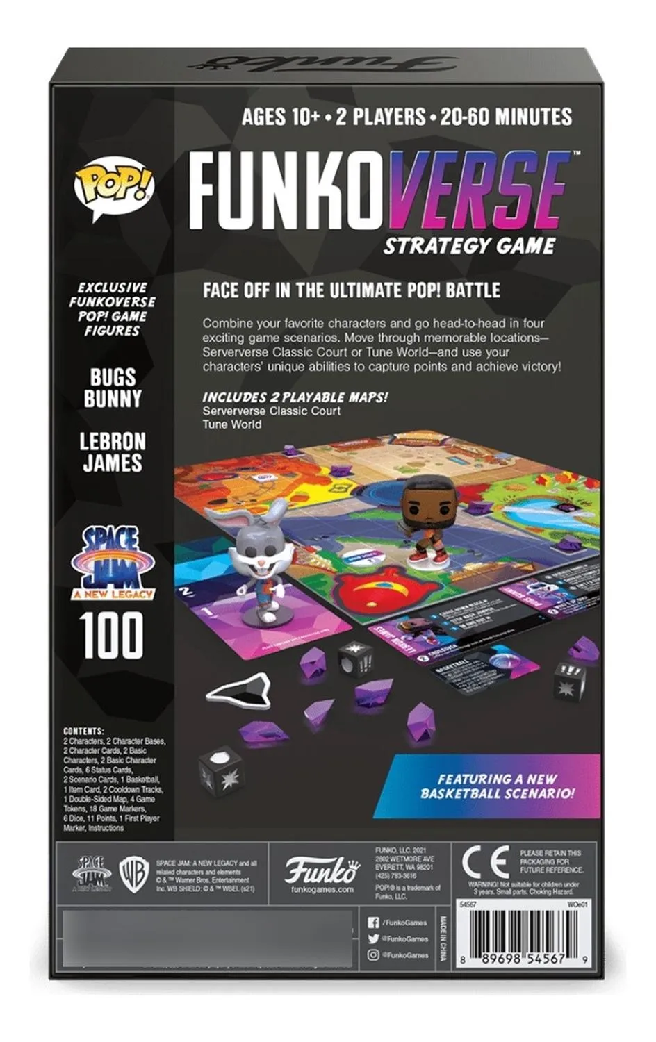 Funkoverse. Space Jam A New Legacy. Strategy Game