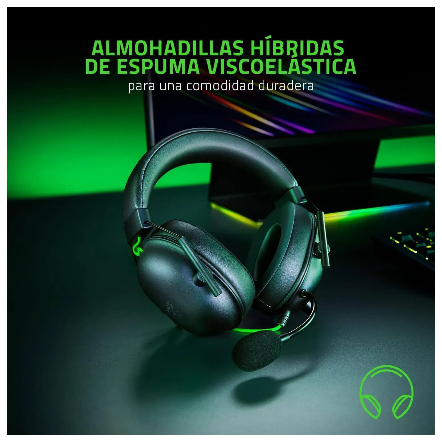 Headset BlackShark V2 X Wired Razer Negra