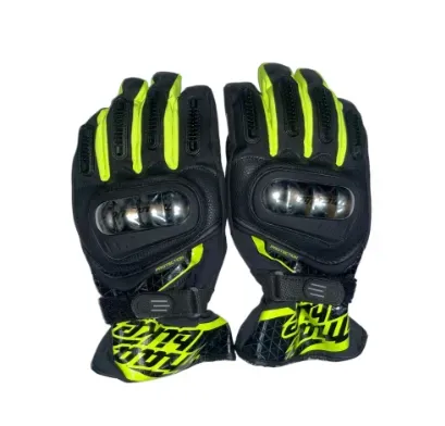 Guantes Metalico Verde Madbike Impermeable 