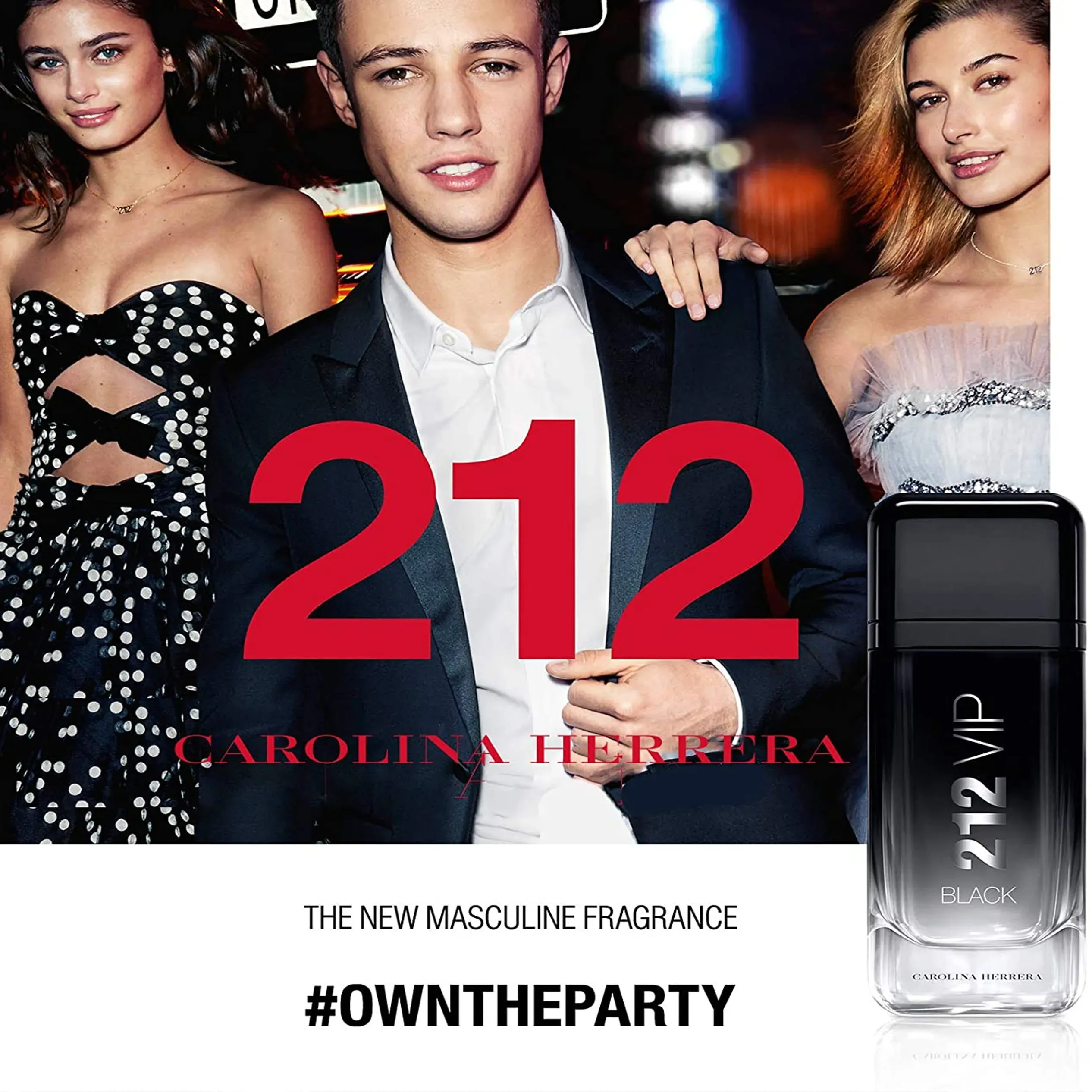 Perfume 212 VIP Black Carolina Herrera (Replica Importada)- Hombre