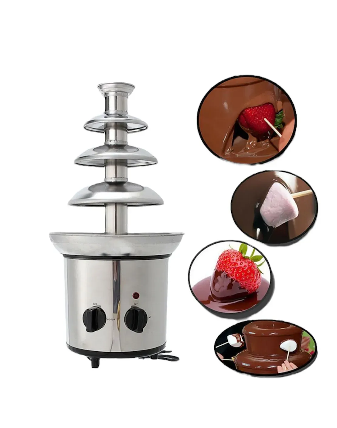 Fuente De Chocolate Fondue x3 Niveles