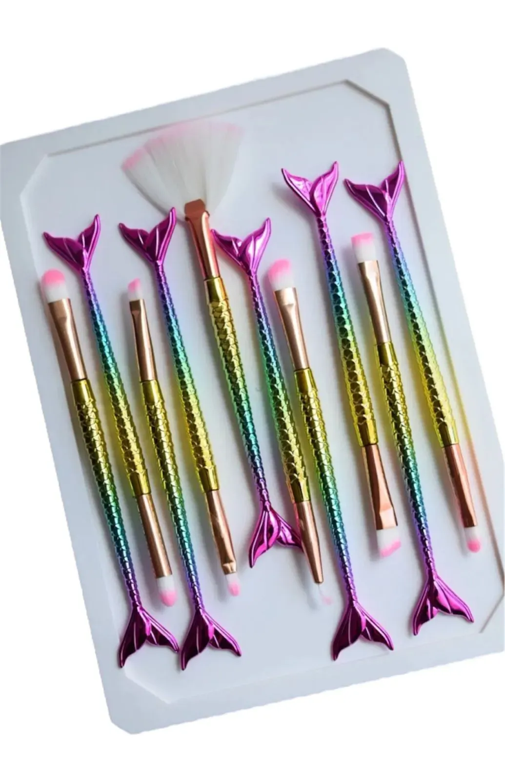 Set De Brochas De Maquillaje Sirena x10