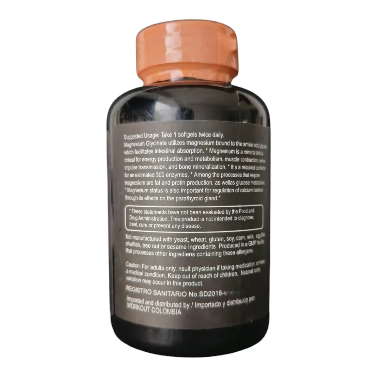 Glicinato de Magnesio - 1330mg - 100 Softgels