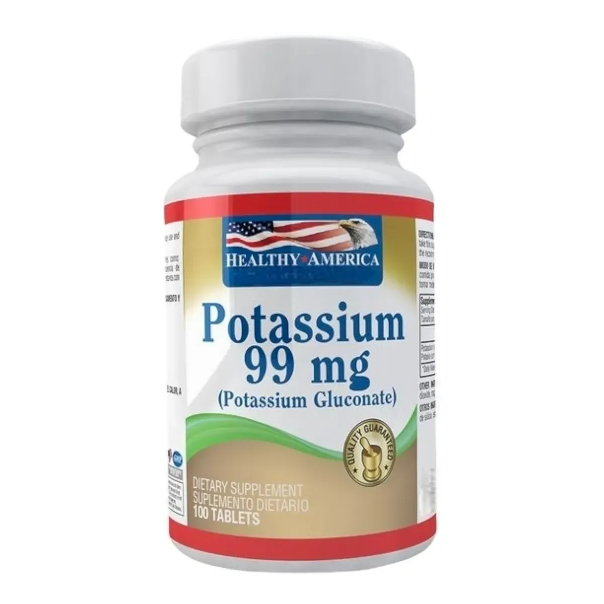  Gluconato Potassium 99mg X100 Healthy America