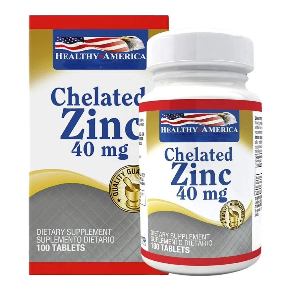 Chelated 40Mg - 100 Tabletas - Healthy America