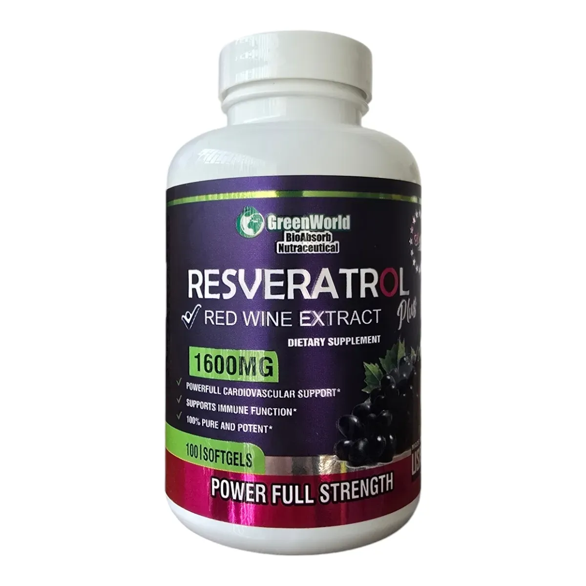 Resveratrol Reswine X 100 Capsulas - Americano